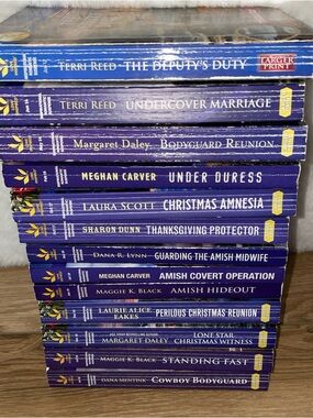 Harlequin Love Inspired Suspense Christian Romance Book Paperback Lot